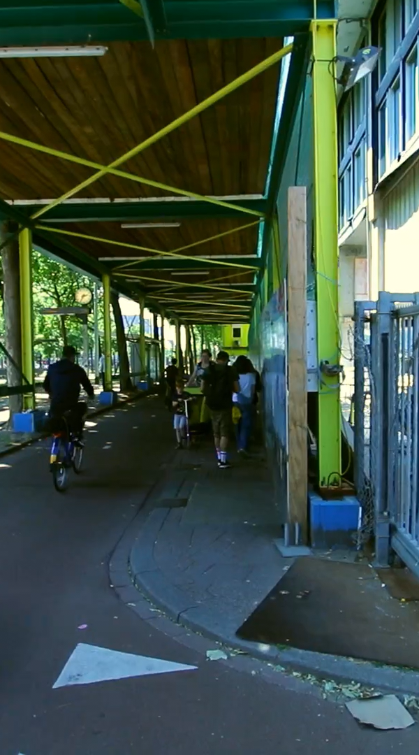 Sattelietfoto, drukke zones zijn gemarkeerd.